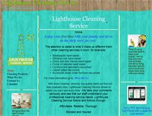 Tablet Screenshot of lighthousecleaningservice.com